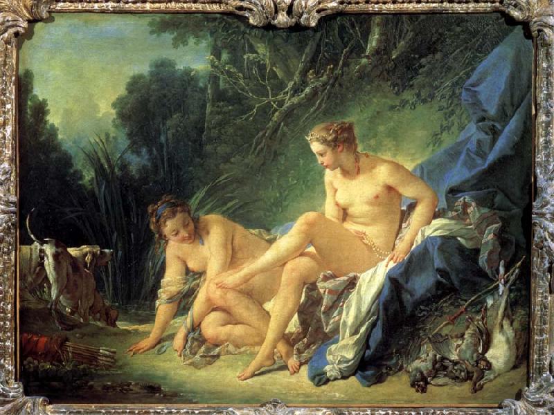 Francois Boucher Diana After Bathing oil painting image